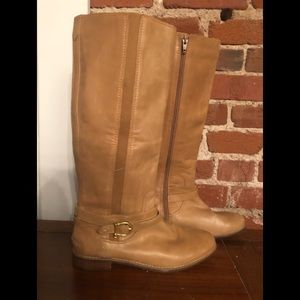 Sperry Tall Leather Tan Riding Boots